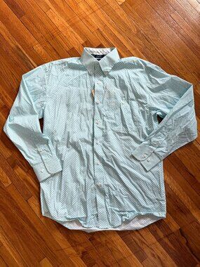 Men's Wrangler George Strait Collection - MGSQ643 - Teal Paisley - Medium